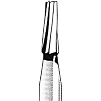 Jet 168 Tungsten Carbide Burs, Straight Fissure, Taper Friction Grip, 008N, Each Each