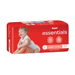 Huggies Essential Nappies, Toddler, Size 4 (10-15kg), Unisex, 12 Hours Absorbency, 46 Pieces/Pack, 4 Packs/Carton Carton
