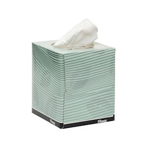 Kleenex Executive Facial Tissues, 2-Ply, 19 x 20.5cm, White, 90 Sheets/Box Pack