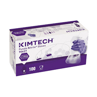 Kimberly-Clark Safe Skin Purple Nitrile Gloves, Powder Free, Cytotoxic, Small, Extra Thick, 50/Box Box