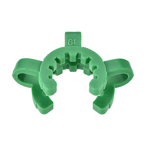 Livingstone Lab Joint Clip Plastic Clamp for 19/22 or 19/38 Glass Taper Joint, 44(D) x 13(H) mm, Top Inner 14.5mm, Bottom Inner 19mm, Green, Each Each