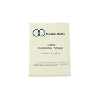 Double Ring Lens Cleaning Wiper Dry Tissue, 8 x 11.5cm, 50 Sheets/Pack (P52-651) Pack