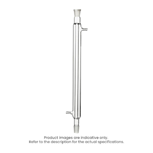 Monash Condenser, Liebig, with Hose Connection, Socket Joint and Cone 19/26, Effective Length: 208mm, Borosilicate Glass, Each Each