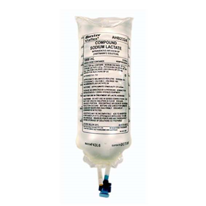 Baxter Hartmann's Viaflex Intravenous IV Compound Sodium Lactate BP Solution