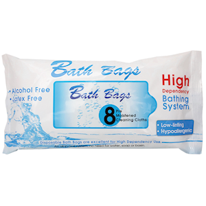 Livingstone Bath Bag Wipes, All In One Ready to Use Cleaning Towel, 19x18.5cm, Resealable, 8/Pack, Loose Pack