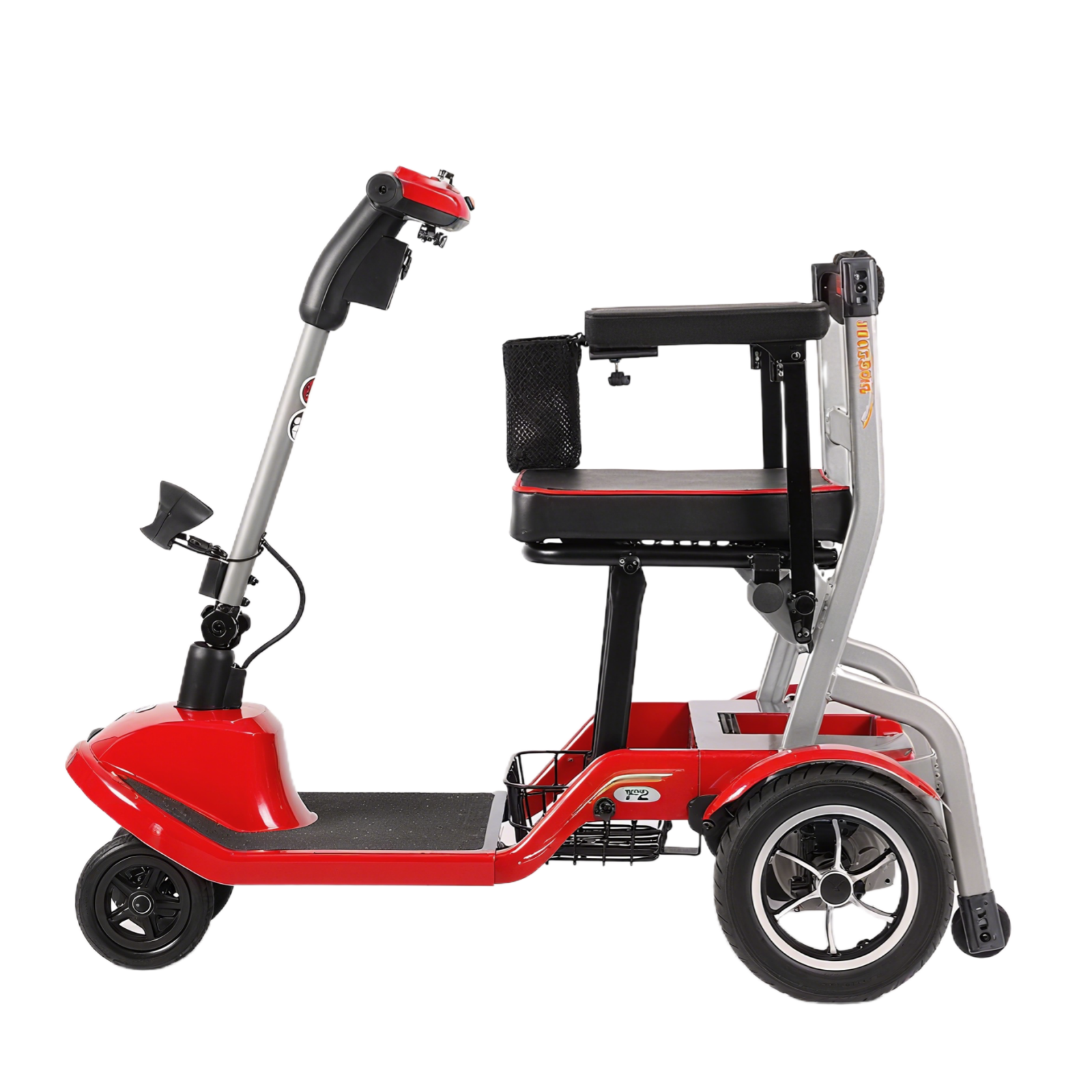 Livingstone Ultra Light Electric Mobility Scooter, 18kg, Portable, Red, Each