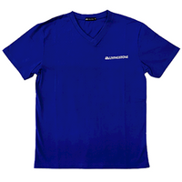 Livingstone V-Neck T-Shirt, 100pct Cotton, 45+ Thread Count, 220GSM Yarn Weight, Extra Small, Navy Blue, Each Each