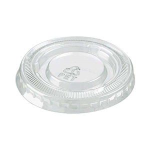 BetaEco Portion Cup Lid, RPET, 1oz, 45mm Diameter, 100/Sleeve, 2500 Pieces/Carton Carton