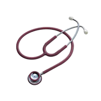 Spirit Cardiology Stethoscope Dual Head, Burgundy Tube, Each (CK-S747P) Each