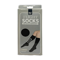 Ez Travel Compression Socks, Large, Anti-Fatigue, Unisex, 1 Pair/Pack