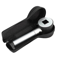 Livingstone LED Magnifier, 10x Magnification, with Metal Handle and Measure Scale, 25mm Diameter, Batteries Excluded, Each Box