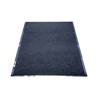 Mattek Floor Mat Ribbed Polypropylene Rubber Back, 600 x 900mm, Black, Each Each