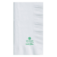 Earthwise Luncheon Serviette Napkins, 1-Ply, White, 200/Pack, Loose Pack