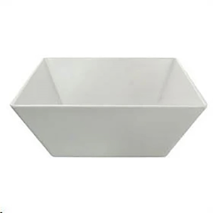 Melamine Bowl, 180(L) X 180(W) X 85(H) mm, Square, White, Each Each