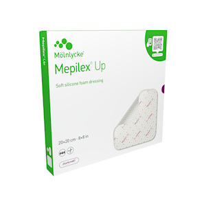 MOlnlycke Mepilex Up Foam Dressing, 20 x 20cm, Sterile Packed, 5 Pieces/Box Box