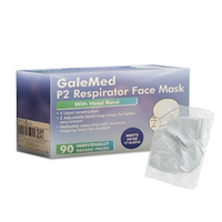 P2 Respirator Face Mask 4Ply, with Head Bands, Single Use, Single packed, 90/Box Box