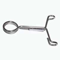 Mohr Pinch Tubing Clamp, Spring Cross Action, Nickel Plated Each