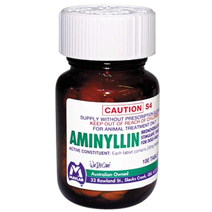 AMINYLLIN TABLETS 200MG, 100/JAR Each