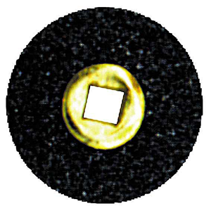 Moore's Paper Disc Brass Centre, Waterproof Coarse, 5/8 Inch, 50/Pack Pack
