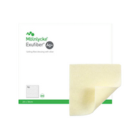 Exufiber Wound Fiber Gel Dressing, Nonwoven, Sterile, 20 x 30cm, 5/Box Box