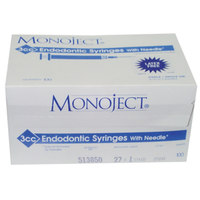 Monoject Endo Syr&Needles 27Gx11/4"(31.7mm) 3Ml,Ylw 100/Bx Box