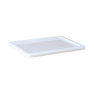 Miranda Plastics Food-Safe Crate Lid, 545(L) x 390(W) x 26(H) mm, 22L, Polypropylene, Natural, Each