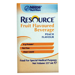 Out of Date, Resource Fruit Beverage Peach 237ml, 24/Carton, Original Unopened Condition, Price Discounted, While Stocks last Carton