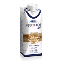 Out of Date, Resource 2.0 Mocha, 237ml, 24 Pieces/Carton, Original Unopened Condition, Price Discounted, While Stocks last Carton