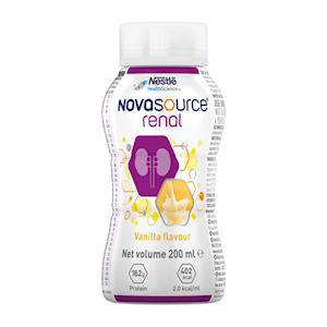Nestle Novasource® Renal, Vanilla, 200mL Bottle, 4 Bottles/Pack, 6 Packs/Carton Carton