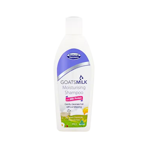 Natural Secrets Shampoo 250ml, Goatsmilk-Enriched Formula, White Liquid, Each