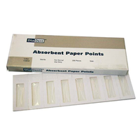 Diadent Absorbent Paper Points, ISO Size No. 45-80, Biodegradable, Sterile, Colour Coded, 200/Cell Pack Pack