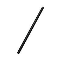 LivEco Cocktail Paper Straws, 5 x 120mm, Black, Compostable, FSC Mix Certified, 2,500 Pieces/Carton