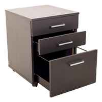 Mobile pedestal, 2+1 drawers locking in Anthracite MELAMINE Each