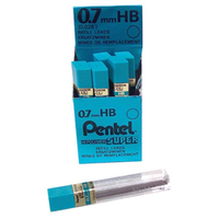 Pentel Pencil Leads Hb 0.7mm 12 Tubes/Box Box