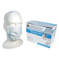 Livingstone Premium Face Mask, Level 1 Barrier Protection, Tie Back, 3-Ply, Light Blue, No Fibreglass, Loose Loose