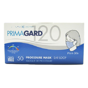 Primagard 120 Surgical Procedure Earloop Mask Blue, 50/Box Box