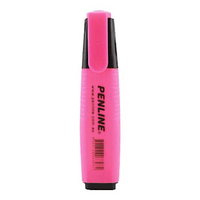 Penline Office Highlighter, Chisel Point, Pink, 12 Pieces/Box Box