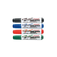 Penline Monami 4364 Whiteboard Marker, Bullet Point, 4mm, Green, Each Each