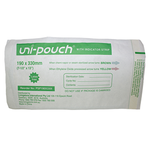 Out of Date,Sterilisation Pouch w/ Indicator Strips,190x330mm,200/box, Original Unopened Condition, Price Discounted, While Stocks last Box