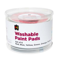 Paint Stamper Pad 3 X 6/Set 160mm Diameter Assd Colours Pack