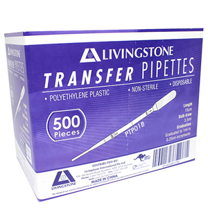 Livingstone Plastic Transfer Pipette Out of Date