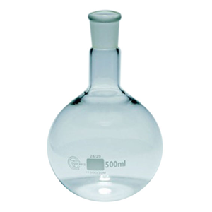 Omsons Round-Bottom Spherical/Boiling Flask, 250ml, SJ 24/29, Medium Neck, Borosilicate Glass, Germany, Each Each