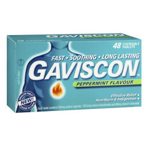 Gaviscon Tab Peppermint, 48/Pack Australia R 52624 Pack