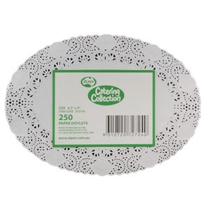 Alpen Catering Collection Oval Lace Doyley