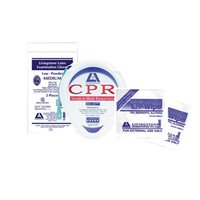 Livingstone CPR Cardio Pulmonary Resuscitation Mask Kits, 1 CPR Mask, 2 Gloves, 2 Alcohol Sanitiser Pads, Pocket Size Case Kit