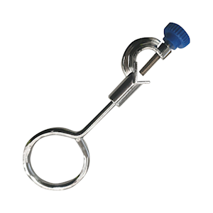Livingstone Retort Ring with Arm and Bosshead Clamp, 18cm Length, 6cm Outer Diameter, 4.8cm Inner Diameter, Plated Steel, Each RRBD50 Each