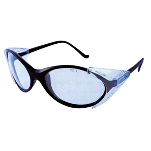 Bolle Safety Glasses, Bandit 2, Black Frame, Flash Blue Lens, Each