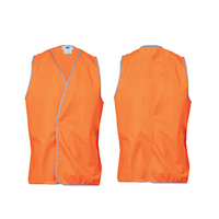 Livingstone High Visibility Safety Vest, Day Use, Large, Orange, Each Each
