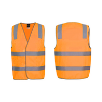 Livingstone High Visibility Safety Vest with Night Reflectivity, Small, Orange, Each Each