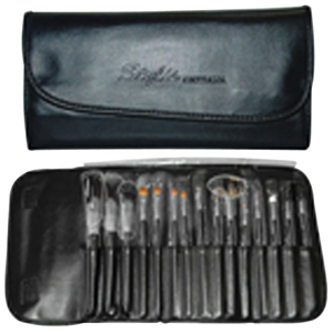 15 PC SYNTHETIC COS BRUSHES IN SOFT FOLD OUT CASE - ADVANCED Each